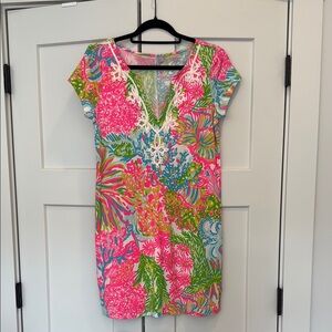 Lilly Pulitzer Brewster Dress More Lovers Coral Size M